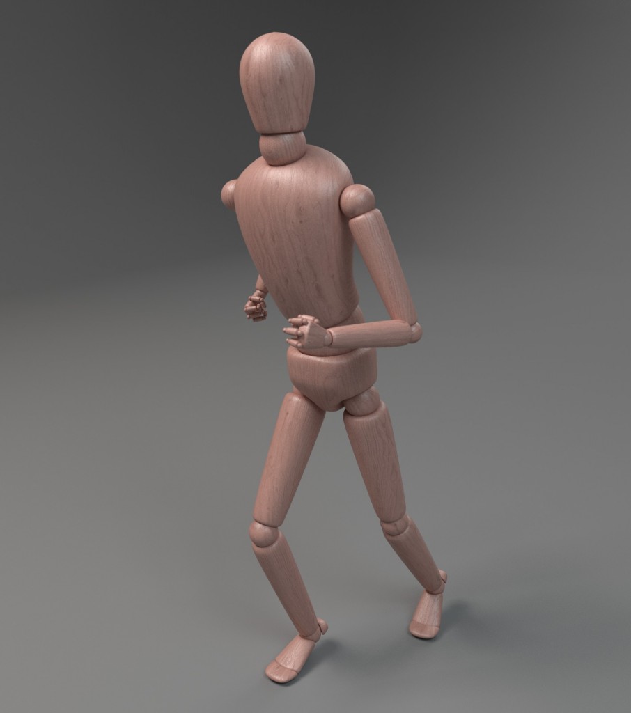 Wooden Character - rigged and textured preview image 6